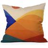 Society6 Modern Tropical Vintage Indigo Palm Throw Pillow, 18″x18″, Blue(Meditative Mountains)