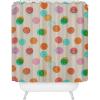 Society6 Shower Curtain – Bathroom Decor by Doodle by Meg – Fabric Shower Curtains for Bathroom, 72″ x 69″, Psychedelic Space(Smiley Face Stamp Print)