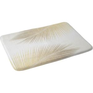 Society6 Bath Mat – Bathroom Decor by Gale Switzer – Non-Slip Memory Foam Bathroom Rugs, Soft Microfiber, Machine Washable, 17″ x 24″, Agave Geometrics Pink(Palm Leaf Synchronicity)