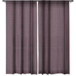 Society6 Blackout Curtains – Window Decor by Sheila Wenzel-Ganny – Extra Long Floor to Ceiling Curtains, 50″ x 96″, Rainbow Cascade(Dark Merlot Circle Design)