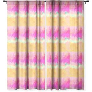 Society6 Blackout Curtains – Window Decor by Sheila Wenzel-Ganny – Extra Long Floor to Ceiling Curtains, 50″ x 96″, Rainbow Cascade(Modern Pastel Rainbow Cascade)