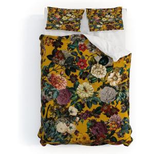 Society6 Burcu Korkmazyurek Exotic Garden V King Duvet Cover and 2 Pillow Shams Set, Multi