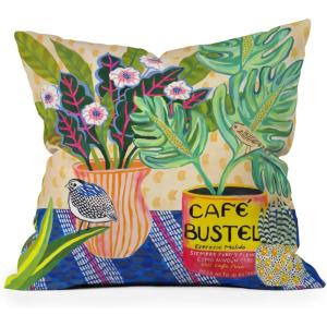 Society6 Indoor Throw Pillows – Home Decor by Misha Blaise Design – Decorative Accent Pillows for Couch or Bed, 16″ x 16″, Buen Dia(Buen Dia)