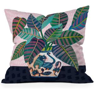 Society6 Indoor Throw Pillows – Home Decor by Misha Blaise Design – Decorative Accent Pillows for Couch or Bed, 16″ x 16″, Buen Dia(Wild Cat)
