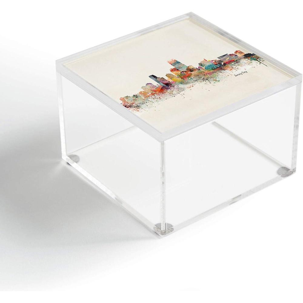 imageSociety6 Bri Buckley New York City Skyline Acrylic Box 4 x 4Jersey City Skyline