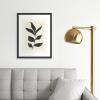 Society6 Minimal Plant 11 Framed Art Print – Modern Wall Decor by Thingdesign – Framed Canvas, Work of Art with Gallery-Qualtity Ink, 18 X 24, Modern Black