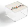 Society6 Bri Buckley New York City Skyline Acrylic Box, 4″ x 4″(Denver Colorado Skyline)