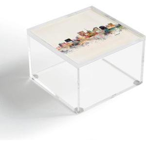 Society6 Bri Buckley New York City Skyline Acrylic Box, 4″ x 4″(Richmond Virginia Skyline)