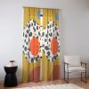 Society6 Sheer Curtains – Window Decor by Sandra Poliakov – Extra Long Floor to Ceiling Curtains, 50″ x 96″, Plant Lady at Home(Still Life With an Apple)