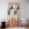 Society6 Sheer Curtains – Window Decor by Sandra Poliakov – Extra Long Floor to Ceiling Curtains, 50″ x 96″, Plant Lady at Home(Vacation Mood)