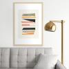 Society6 Abstract Art 26a Framed Art Print – Modern Wall Decor by Thingdesign – Framed Canvas, Work of Art with Gallery-Qualtity Ink, 24 X 36, Modern Maple