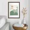 Society6 Mountains And Clouds Framed Art Print – Modern Wall Decor by Moonlightprint – Framed Canvas, Work of Art with Gallery-Qualtity Ink, 13 X 19, Modern Walnut