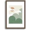 Society6 Mountains And Clouds Framed Art Print – Modern Wall Decor by Moonlightprint – Framed Canvas, Work of Art with Gallery-Qualtity Ink, 13 X 19, Modern Walnut