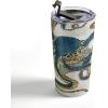 Society6 SpaceFrogDesigns Moonlit Ocean Travel Mug, 20oz, Moonlit Ocean(Underwater Dream VI)