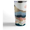 Society6 SpaceFrogDesigns Moonlit Ocean Travel Mug, 20oz, Moonlit Ocean(Golden Peaks)
