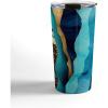 Society6 SpaceFrogDesigns Moonlit Ocean Travel Mug, 20oz, Moonlit Ocean(Indigo Desert Night)