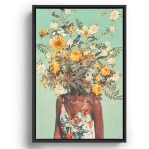 Society6 You Loved Me A Thousand Summers Ago Canvas Print – Modern Wall Art by Frank Moth – Framed Canvas, Gallery-Quality Canvas with Fade-Resistant Ink, 16 X 24, Black