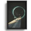 Society6 Escaping Into The Void Canvas Print – Modern Wall Art by Frank Moth – Framed Canvas, Gallery-Quality Canvas with Fade-Resistant Ink, 8 X 12, Black(Black)