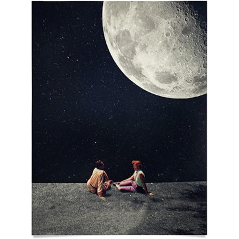 imageSociety6 We Used To Live There Too Poster Wall Art Wall Decor by Frank Moth Smooth Gloss Paper 18 x 24I Gave You The Moon