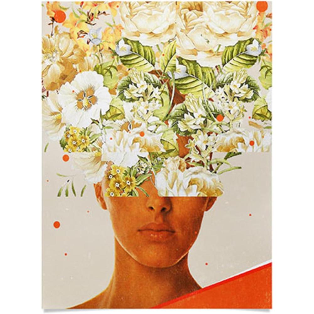imageSociety6 We Used To Live There Too Poster Wall Art Wall Decor by Frank Moth Smooth Gloss Paper 18 x 24Super Flower Head