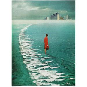 Society6 We Used To Live There Too Poster Wall Art – Wall Decor by Frank Moth – Smooth Gloss Paper, 18″ x 24″(Waiting For The Cities To Fade)