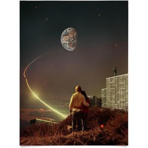 Society6 We Used To Live There Too Poster Wall Art – Wall Decor by Frank Moth – Smooth Gloss Paper, 18″ x 24″(We Used To Live There Too)