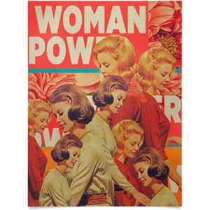 Society6 We Used To Live There Too Poster Wall Art – Wall Decor by Frank Moth – Smooth Gloss Paper, 18″ x 24″(Woman Power)
