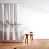 Society6 Shower Curtain – Bathroom Decor by Bri Buckley – Extra Long Fabric Shower Curtains for Bathroom, 72″ x 69″, Richmond Virginia Skyline(Miami Florida Skyline)