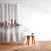 Society6 Shower Curtain – Bathroom Decor by Bri Buckley – Extra Long Fabric Shower Curtains for Bathroom, 72″ x 69″, Richmond Virginia Skyline(Portland Oregon Skyline)