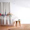 Society6 Shower Curtain – Bathroom Decor by Bri Buckley – Extra Long Fabric Shower Curtains for Bathroom, 72″ x 69″, Richmond Virginia Skyline(Washington DC Skyline)