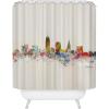 Society6 Shower Curtain – Bathroom Decor by Bri Buckley – Extra Long Fabric Shower Curtains for Bathroom, 72″ x 69″, Richmond Virginia Skyline(Cleveland Ohio Skyline)