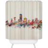 Society6 Shower Curtain – Bathroom Decor by Bri Buckley – Extra Long Fabric Shower Curtains for Bathroom, 72″ x 69″, Richmond Virginia Skyline(Dallas Texas Skyline)
