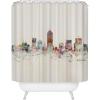 Society6 Shower Curtain – Bathroom Decor by Bri Buckley – Extra Long Fabric Shower Curtains for Bathroom, 72″ x 69″, Richmond Virginia Skyline(Indianapolis Indiana Skyline)