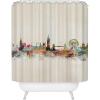 Society6 Shower Curtain – Bathroom Decor by Bri Buckley – Extra Long Fabric Shower Curtains for Bathroom, 72″ x 69″, Richmond Virginia Skyline(London City Skyline)