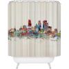 Society6 Shower Curtain – Bathroom Decor by Bri Buckley – Extra Long Fabric Shower Curtains for Bathroom, 72″ x 69″, Richmond Virginia Skyline(Minneapolis Minnesota)