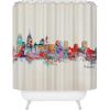 Society6 Shower Curtain – Bathroom Decor by Bri Buckley – Extra Long Fabric Shower Curtains for Bathroom, 72″ x 69″, Richmond Virginia Skyline(Philadelphia Skyline)