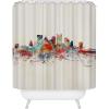 Society6 Shower Curtain – Bathroom Decor by Bri Buckley – Extra Long Fabric Shower Curtains for Bathroom, 72″ x 69″, Richmond Virginia Skyline(Pittsburgh City Skyline)