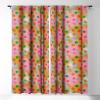 Society6 2021 Blackout Window Curtain, 50″ x 120″, Doodle by Meg Groovy Flowers in Orange(Doodle By Meg Smiley Face Tie Dye Print)