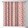 Society6 2021 Blackout Window Curtain, 50″ x 120″, Doodle by Meg Groovy Flowers in Orange(Doodle By Meg Vintage Cherry Print)
