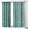 Society6 2021 Blackout Window Curtain, 50″ x 120″, Doodle by Meg Groovy Flowers in Orange(Tasiania Surf Girls)