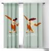 Society6 2021 Blackout Window Curtain, 50″ x 120″, Doodle by Meg Groovy Flowers in Orange(Tasiania You Go  Girl!)