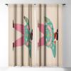 Society6 2021 Blackout Window Curtain, 50″ x 120″, Doodle by Meg Groovy Flowers in Orange(Tasiania in Sisters We Trust)