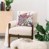 Society6 Throw Pillow with Insert, Designed by Sheila Wenzel Decorative Cushion for Sofa Bed Living Room Home Decor Soft Accent Pillow Cover Included, 16″ x 16″, Japanese Inspired Lily