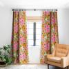 Society6 2021 Blackout Window Curtain, 50″ x 120″, Doodle by Meg Groovy Flowers in Orange(Doodle By Meg Smiley Face Tie Dye Print)