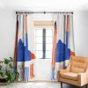 Society6 2021 Blackout Window Curtain, 50″ x 120″, Doodle by Meg Groovy Flowers in Orange(Tasiania Love Who You Are)