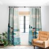 Society6 2021 Blackout Window Curtain, 50″ x 120″, Doodle by Meg Groovy Flowers in Orange(Tasiania Wave Sisters)