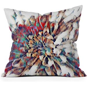 Society6 Throw Pillow with Insert, Designed by Sheila Wenzel Decorative Cushion for Sofa Bed Living Room Home Decor Soft Accent Pillow Cover Included, 16″ x 16″, Japanese Inspired Lily