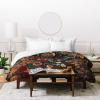 Society6 Burcu Korkmazyurek Exotic Garden – Night XXI Full/Queen Duvet Cover and 2 Pillow Shams Set