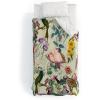 Society6 Burcu Korkmazyurek Floral and Birds VIII Twin Duvet Cover and Pillow Sham Set, Multi