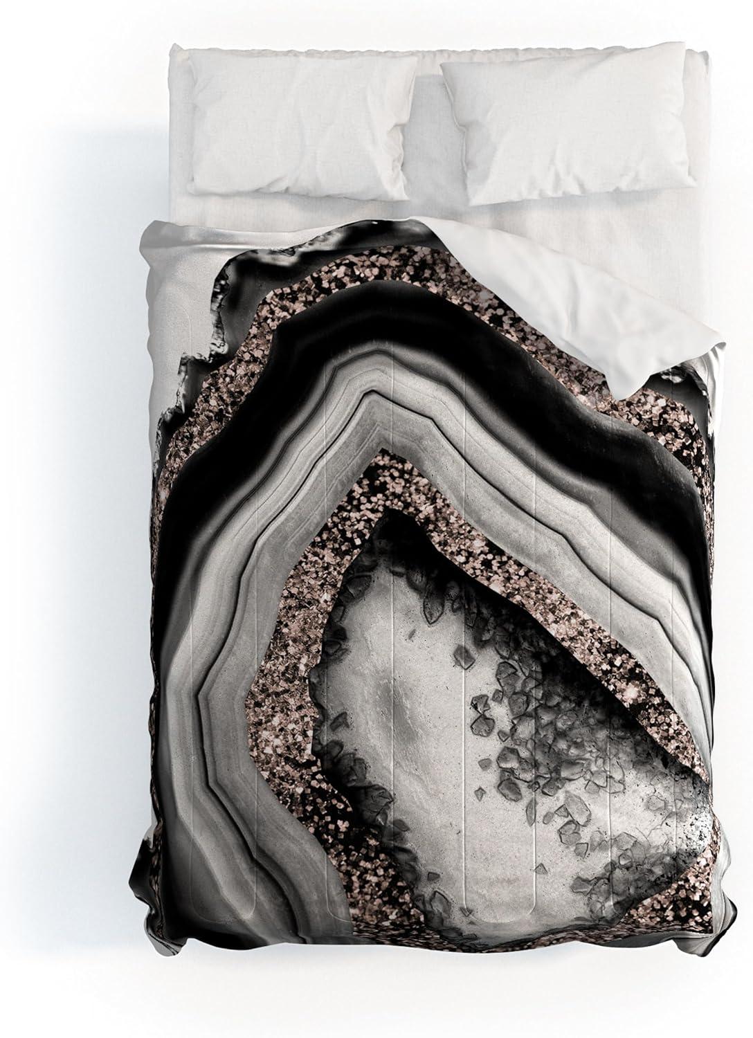 imageSociety6 2021 Cotton Comforter King Anitas amp Bellas Artwork Gold Palm Leaves Dream 1Anitas Bellas Artwork Agate Rose Gold Glam 4